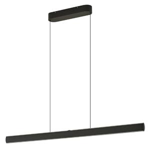 Lampa Wisząca Lucande, Arvon, ściemnialny, czarny, salon, metal, nowoczesny