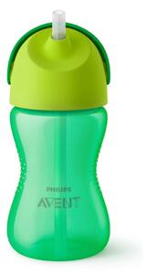 Magiczny kubek z elastyczną słomką Avent 300 ml zielony