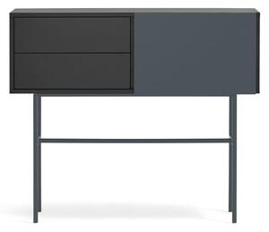 Czarno-antracytowa konsola 35x110 cm Nube – Teulat