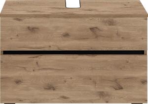 Szafka pod umywalkę w dekorze dębu 80x55 cm Wisla – Støraa