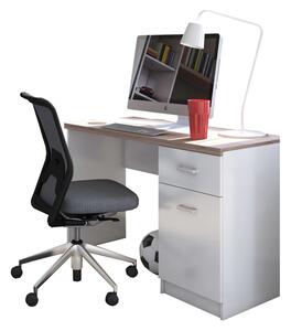 Białe młodzieżowe biurko pod komputer - Ontario 3X