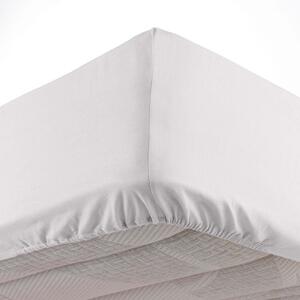 Białe prześcieradło z mikrowłókna z gumką 140x190 cm Oscar – douceur d'intérieur