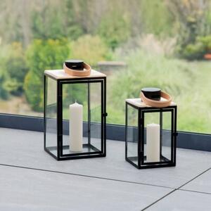 Lampion MY HOME Dark Leather 66582 Czarno-ecru