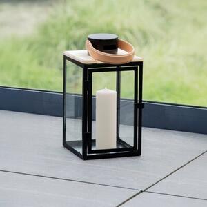 Lampion MY HOME Dark Leather 66582 Czarno-ecru