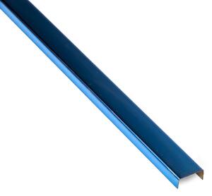 Listwa stalowa dekoracyjna niebieska błyszcząca 2x244 N20