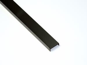 Listwa stalowa dekoracyjna czarna matowa rektyfikowana 2x270 SRB20