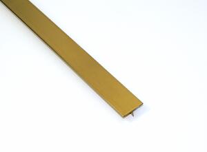 Listwa stalowa T-kształtna złota matowa 2x270cm TGB206