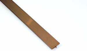 Listwa stalowa T-kształtna brązowa matowa 2x270cm TBB206