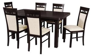 Stół Bolero + 6 krzeseł Ascona