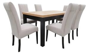 Stół Mk7 + 6 krzeseł Simi