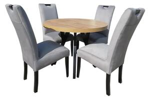 Stół Mk3 + 4 krzesła Lukka