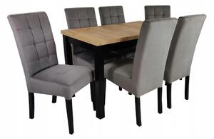 Stół Mk7 + 6 krzeseł Elva