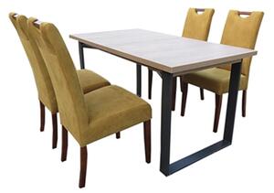Stół Nefro + 4 krzesła Lukka