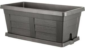 Bama Wielkogabarytowa skrzynka ogrodowa Legno antracyt, 80 x 40 x 35 cm, 80 cm