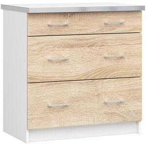 Szafka kuchenna AKORD LIMA S80 z blatem BiaÅa 80 cm 3 szuflady kolor DÄ b Sonoma mat 80x44,5x82 cm