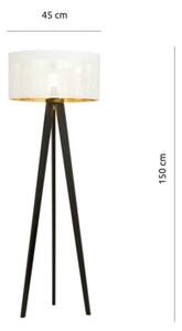 Lampa stojąca podłogowa Emibig 1xE27 60W ASTON LP1 WHITE/GOLD 1147/LP1