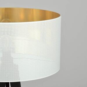 Lampa stojąca podłogowa Emibig 1xE27 60W ASTON LP1 WHITE/GOLD 1147/LP1