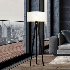 Lampa stojąca podłogowa Emibig 1xE27 60W ASTON LP1 WHITE/GOLD 1147/LP1