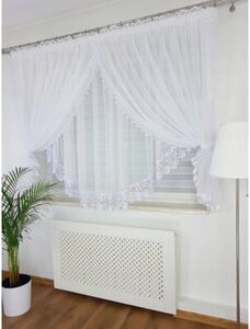 Firanka z gipiurÄ uszyta z woalu 400x160cm