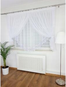 Firanka z gipiurÄ uszyta z woalu 400x160cm
