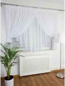 Firanka z gipiurÄ uszyta z woalu 400x160cm