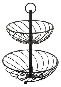Etażerka metalowa, 2 poziomy, wys. 38 cm