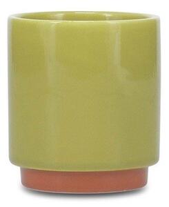 Zielona/pomarańczowa kamionkowa filiżanka 130 ml Duo – ONA