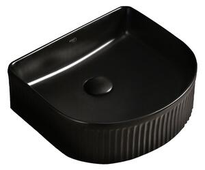 Umywalka nablatowa HYDROSAN FINO-MTB-400 Półokrągły Czarny mat