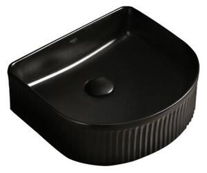 Umywalka nablatowa HYDROSAN FINO-MTB-400 Półokrągły Czarny mat