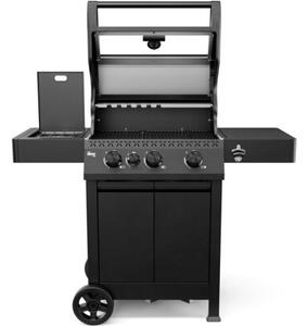 Grill ogrodowy gazowy KOLER Krone Compact Czarny 15.5 kW 60 x 46 cm