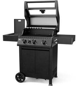 Grill ogrodowy gazowy KOLER Krone Compact Czarny 15.5 kW 60 x 46 cm