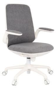 Krzesło biurowe obrotowe Easy White Szare, dla dziecka