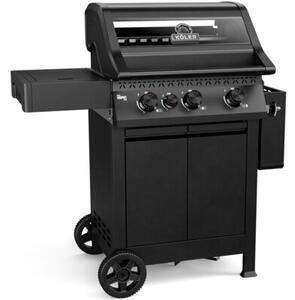 Grill ogrodowy gazowy KOLER Krone Compact Czarny 15.5 kW 60 x 46 cm