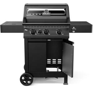 Grill ogrodowy gazowy KOLER Krone Compact Czarny 15.5 kW 60 x 46 cm