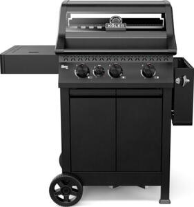 Grill ogrodowy gazowy KOLER Krone Compact Czarny 15.5 kW 60 x 46 cm