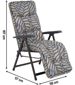 Fotel ogrodowy PATIO Lena Plus Black Edition G050-06PB