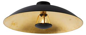 Vintage lampa sufitowa czarna ze złotem 60 cm - Emilienne Novo Oswietlenie wewnetrzne