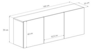 Komoda GABI 160cm dÄ b hikora wiszÄ ca