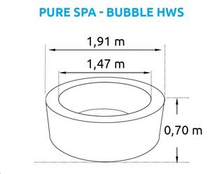 Nadmuchiwane jacuzzi Marimex Pure Spa Bubble HWS