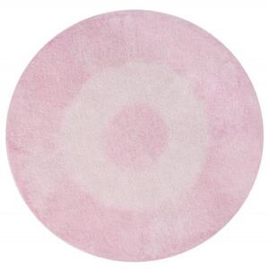 Okrągły, barwiony dywan TIE-DYE Pink Ø150cm