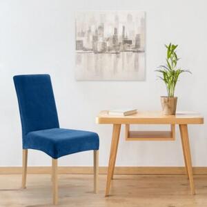 Pokrowiec na krzesło EUROFIRANY D91 457089 (35 x 30 x 55 cm) Granatowy