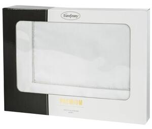 Obrus EUROFIRANY Madele 140 x 220 cm Srebrno-biaÅy
