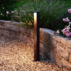 Deko-Light Słupek oświetleniowy LED Lerna, aluminiowy / szary / cynkowy, aluminium, nowoczesny