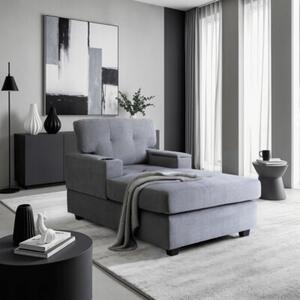 Fotel Wypoczynkowy Kanapa Sofa Do Salonu Sypialni Tapicerowany NEO Szary