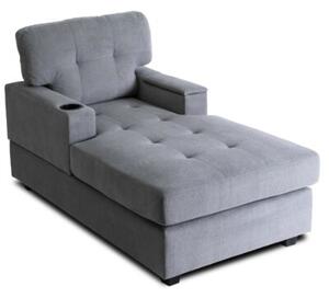 Fotel Wypoczynkowy Kanapa Sofa Do Salonu Sypialni Tapicerowany NEO Szary
