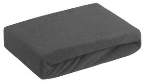 Prześcieradło EUROFIRANY Design 91 Frotte 180 x 200 cm Czarny