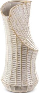 Wazon EUROFIRANY Liza 18 x 18 x 40 cm Kremowy