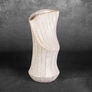 Wazon EUROFIRANY Liza 18 x 18 x 40 cm Kremowy