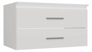 Biała szafka łazienkowa pod umywalkę 80 cm C9-K44