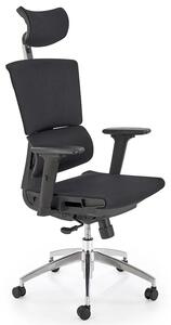 Czarny ergonomiczny obrotowy fotel z mechanizmem synchronicznym L6-R23